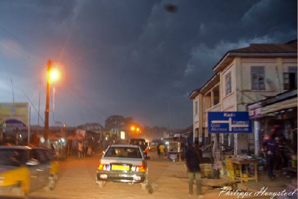File photo of a street in Asamankese