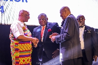 David Osei Amankwah (left) is the first Governor Rotary Ghana