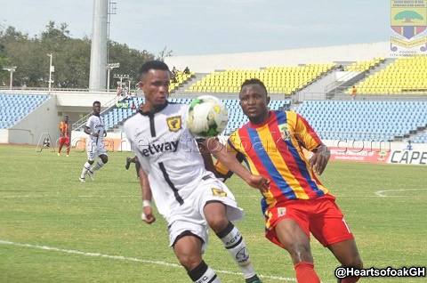 Richard Osei-Agyemang (in white jersey) wants the league to return