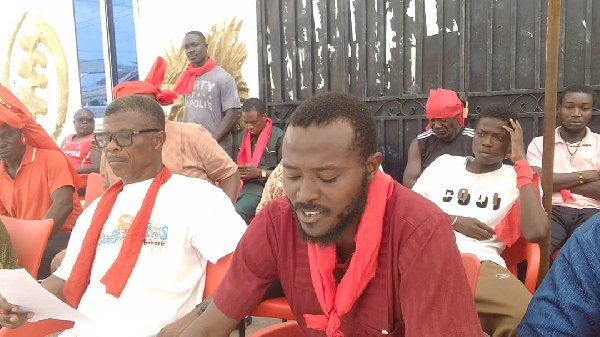 The leaders at the presser