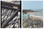 Watch as fish is kept near refuse dump in Tema Newtown