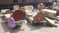Some of the broken down beds