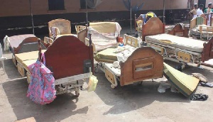 Some of the broken down beds