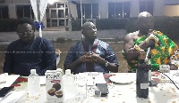 The Easatern Regional Minister Eric Kwakye Darfour at a stakeholder meeting in the region