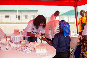 A beneficiary receiving medical attention