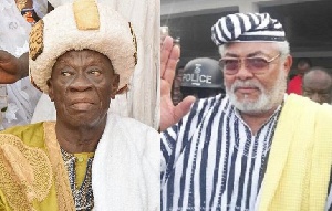 Retired Major Sulemana Abubakari and late Jerry John Rawlings