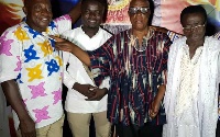Oyokodehye Kofi with Chief Kofi Sammy, Baffour Kyei and Teacher Kofi Boateng