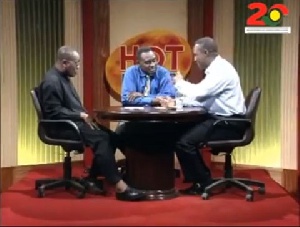 President Nana Akufo-Addo(L) and Former President Mahama on a TV show in the year 2000