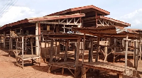 An uncompleted market site at Klo Agogo