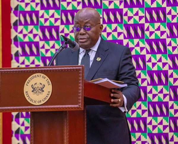 The president of Ghana, Nana  Akufo Addo