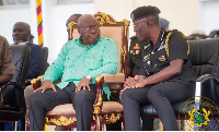 President Akufo-Addo with Inspector General of Police (IGP), Dr. George Akuffo Dampare