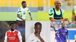 A photogrid of five Black Stars players who need Angola game to prove a point