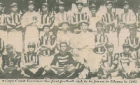 Players of Cape Coast Excelsior in their football kit