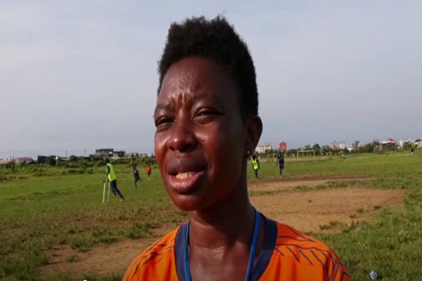 Florence Tchuendom coaches a 13-member men's amputee team in Douala, Cameroon