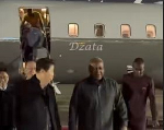 Watch as President Mahama arrives in brother's new private jet to South Korea