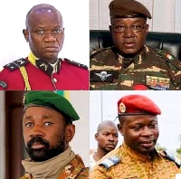 Military coup leaders; Brice Nguema, Abdourahamane Tchiani, Assimi Goïta, Paul-Henri Sandaogo