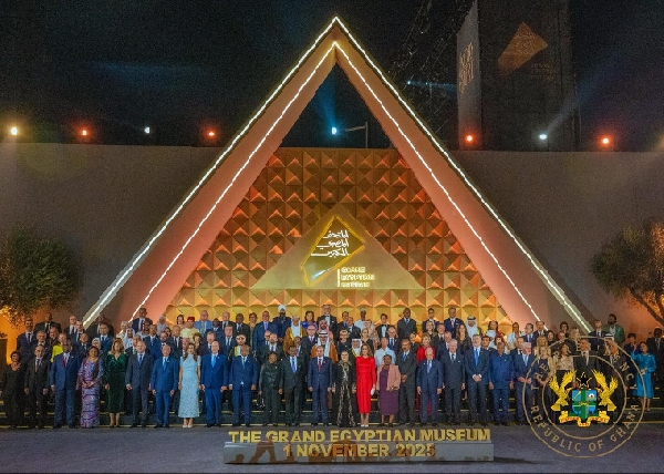 Grand opening of the Egyptian museum outside of Cairo