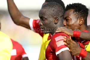 Dauda Mohammed hit a brilliant hat-trick as Asante Kotoko recorded a 4-2 victory.