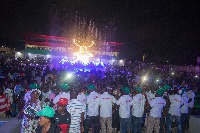 Ghanaians gathered to witness the inauguration