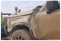 The car in which Joseph Frimpong was in that resulted in the near-fatal crash