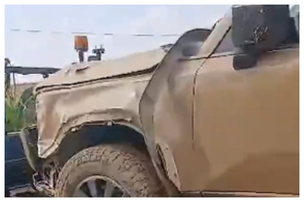 The car in which Joseph Frimpong was in that resulted in the near-fatal crash