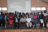 Dr. Franklin Oduro in a group picture with facilitators and participants