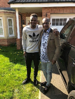 Daniel Amartey with coach Kwesi Appiah