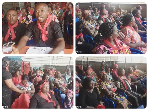 The memorial service was for its members who have died, reportedly due to harsh conditions
