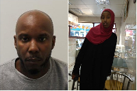 Duane Owusu (L) pleaded guilty to murdering Zahwa Mukhtar