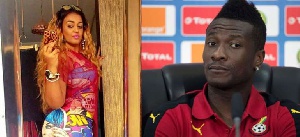 Asamoah Gyan, Black Stars captain and Nina Atala