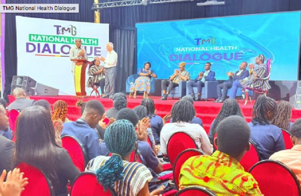 The Chief Director of MoH is speaking at the maiden TMG National Health Dialogue