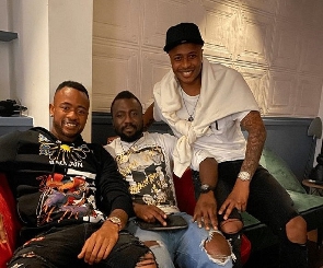 The Ayew brothers went out to party