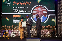 Engr. Richard Ben Debrah receiving his award