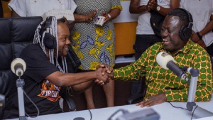 An old photo of the late Daddy Lumba (L) with ET Akonor (R)