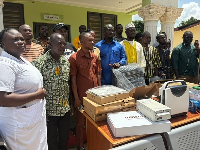 Akrofuom MP has donated medical equipment and office supplies to boost healthcare