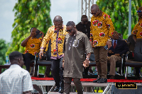 Dr Gabriel Tanko Kwamigah-Atokple with James Gunu , Volta Regional Minister at event
