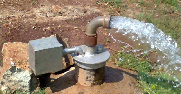 Photo of a borehole irrigation system