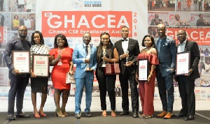 Reps of GGBL with four awards picked up at the CSR Excellence Award