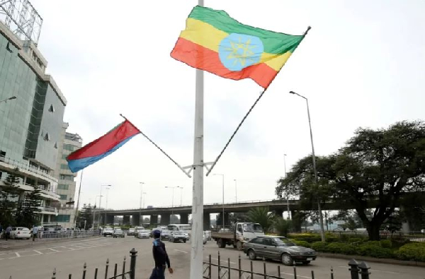 Flages of Eritrea and Ethiopia
