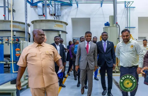 GoldBod CEO tours Royal Ghana Gold Refinery