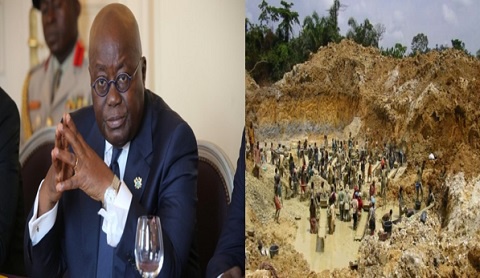 President AKuffo-Addo has vowed to fight galamsey