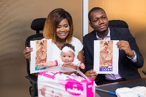Kafui Danku and Baby Lorde at the signing ceremony earlier today