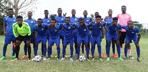 The Bechem United team ahead of the game