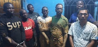 Some of the illegal miners arrested during their operation