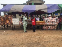 Bernice Acheampong donated several items worth thousands of dollars to hundreds of Kasoa residents