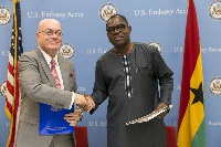 U.S. Ambassador to Ghana, Robert P. Jackson signed the grant on behalf of USTDA