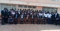 Chief Justice Ms Sophia Akuffo and her team inspected some court structures in the Upper East Region