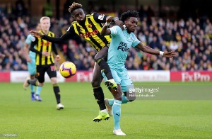 Atsu could not help Newcastle beat Watford in the FA Cup