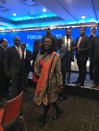 Ursula Owusu-Ekuful at the ITU telecom world for the year 2018
