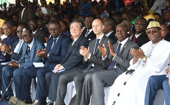 Vice President Kwesi Amissah -Arthur at the swearing in ceremony of Benins President